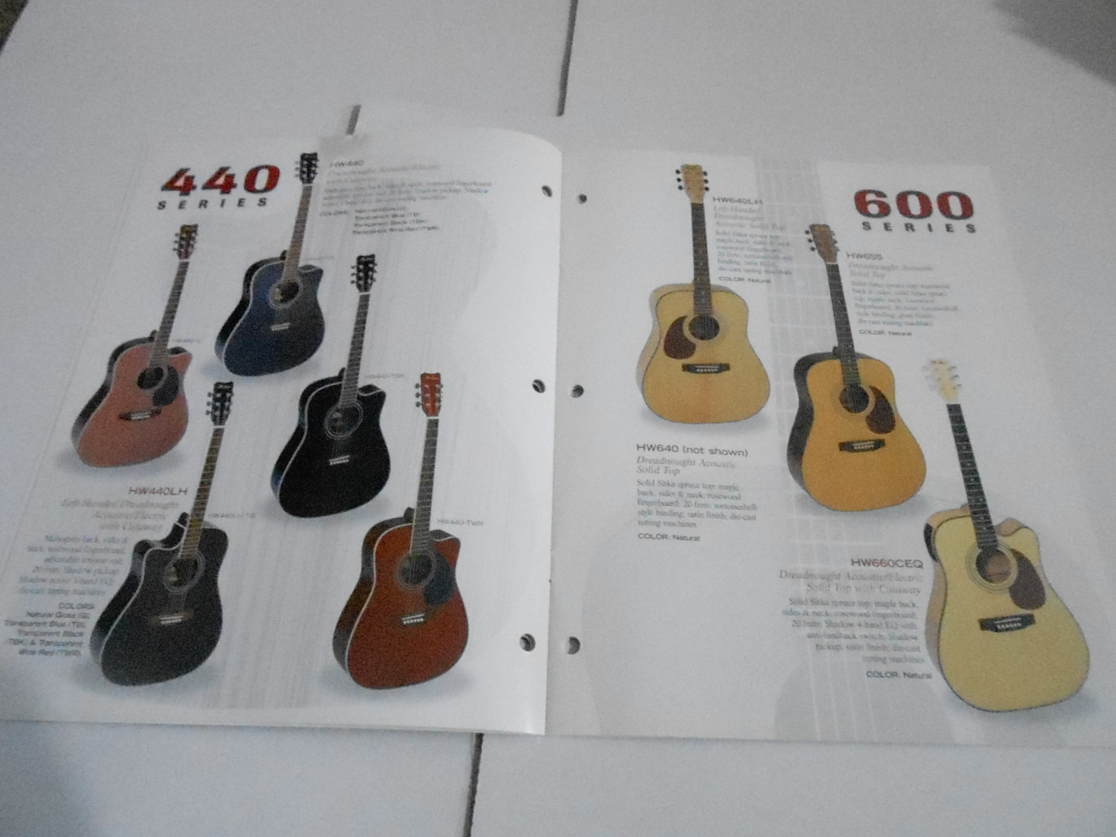 VINTAGE MUSICAL INSTRUMENT CATALOG 10682 HOHNER ACOUSTIC ELECTRIC