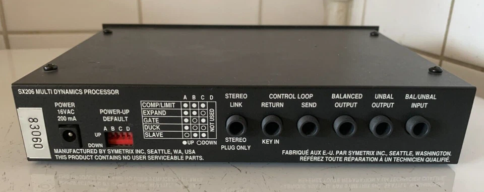 Symetrix SX206 Multi Dynamics Processor - Image 2 of 2