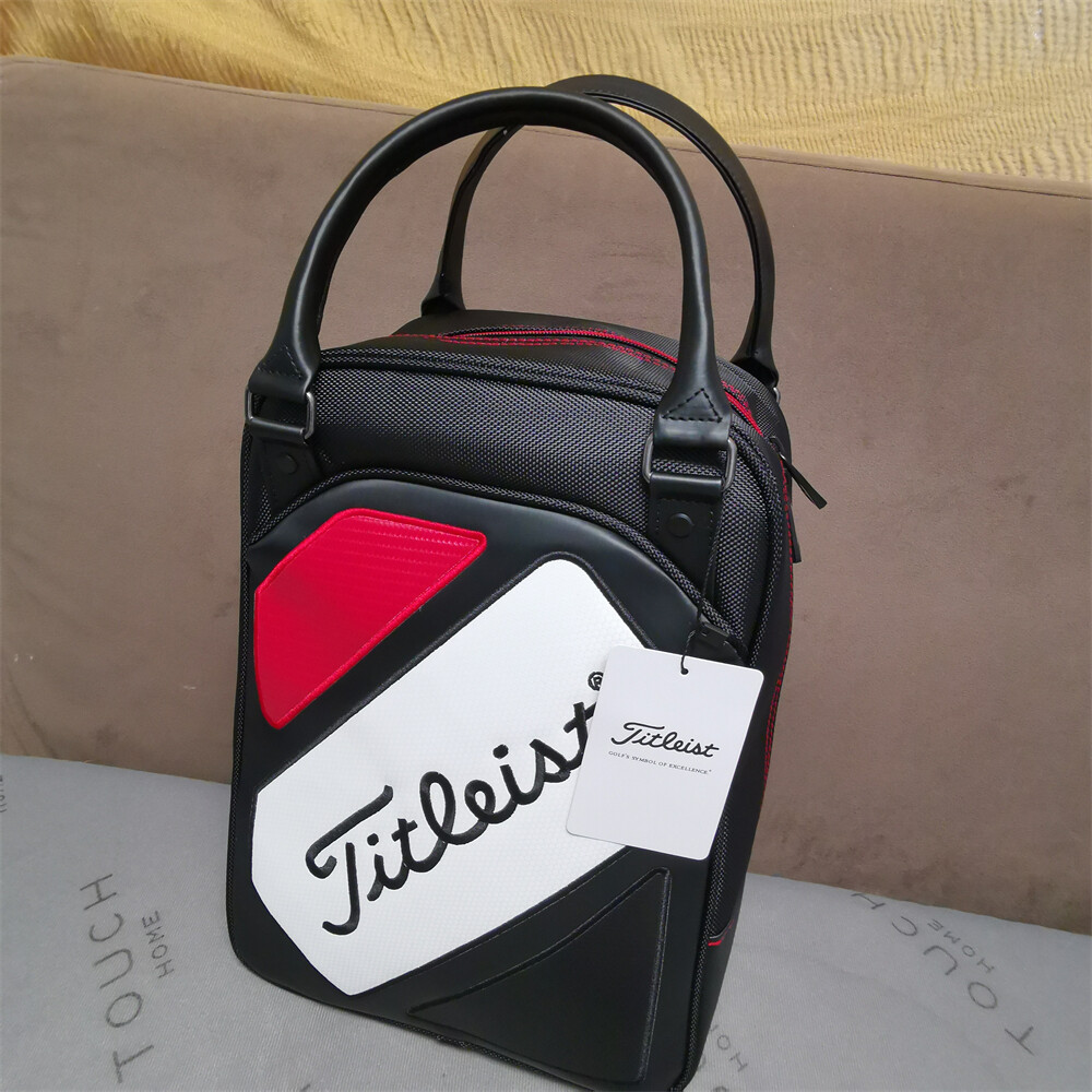 1×Titleist Black Tour Series Practice Ball Bag Shoe Bag Travel Bag