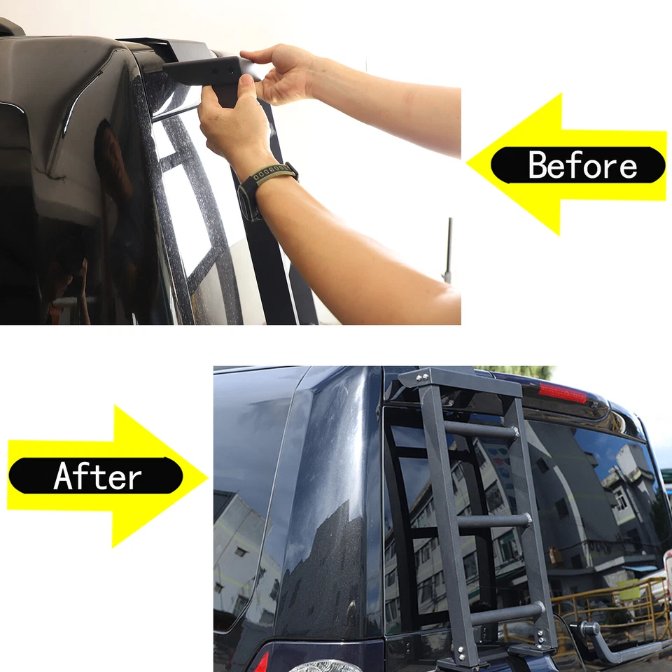 Se adapta a Land Rover Discovery 3/4 LR3 LR4 techo trasero escala de acceso Foto 3 de 4