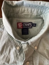 Ralph Lauren CHAPS Mens Size Large Button Down Shirt Long Sleeve Lt. Green NWT