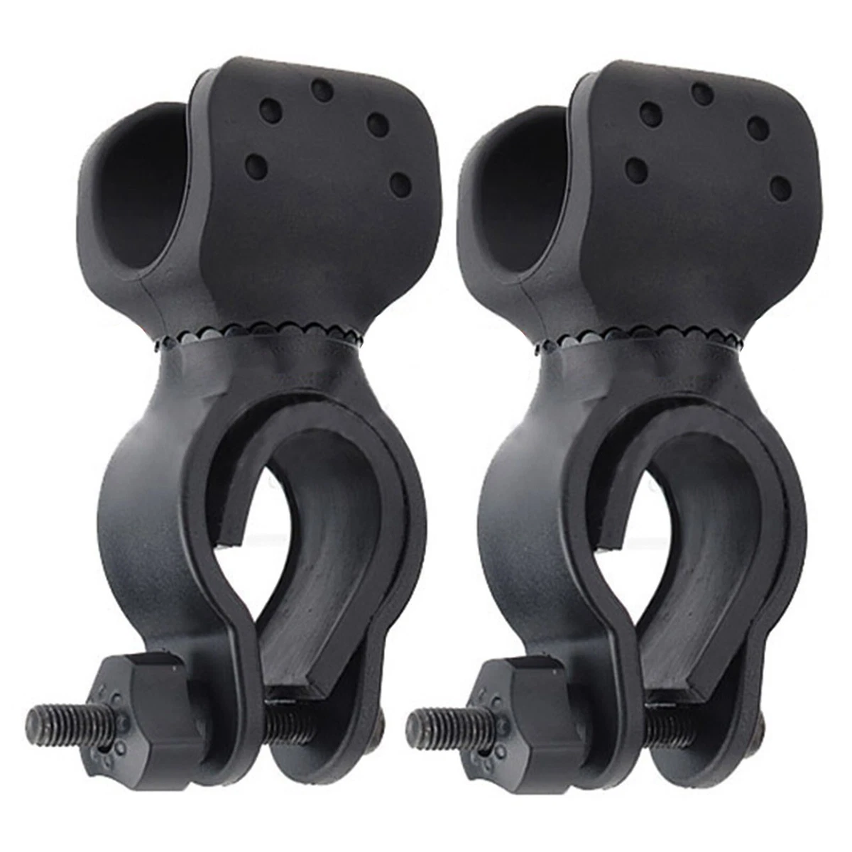 Secure Grip Bike Flashlight Holder Adjustable Angle Protects