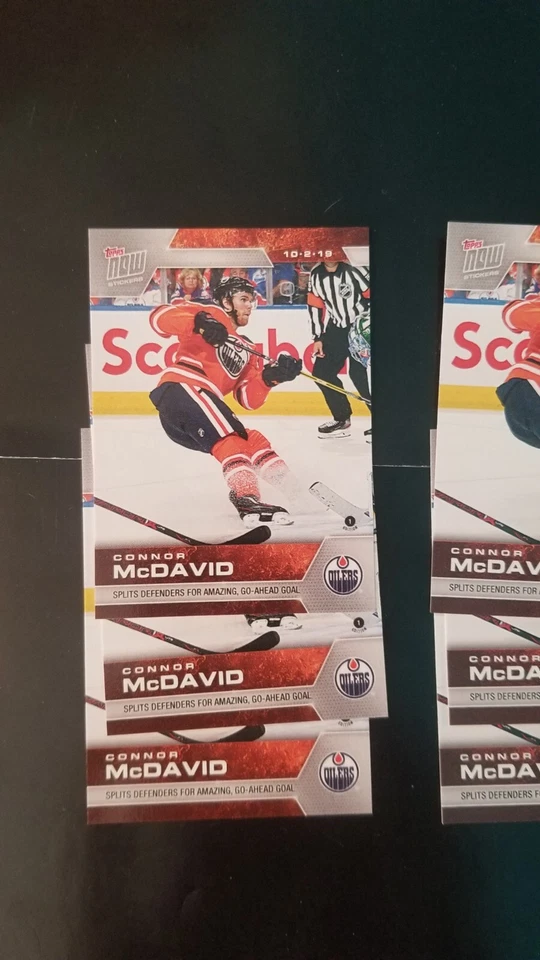 2019-20 Topps Now Nhl Sticker Connor Mcdavid Lot - Image 2 of 4