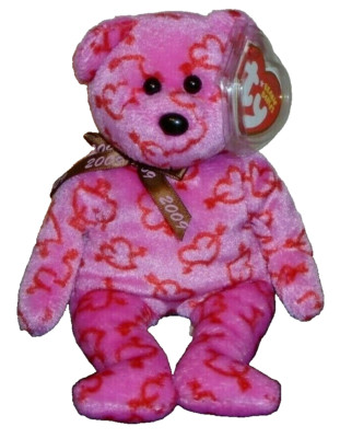 Ty Beanie Baby - HEARTLEY the Valentine Bear (Hallmark Exclusive) 8'' NEW MWMTs
