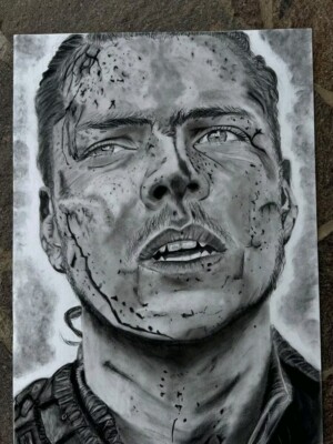 Portrait ''Ivar the boneless'' von Vikings in DinA2