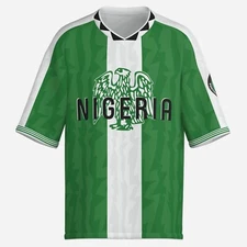 Nigeria - football shirt jersey Retro, 1996 1998 home soccer jersey