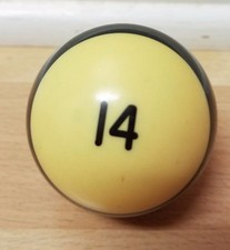 Pool Billiard Ball: 14- Striped Green 2 1/4" Regulation Size Brunswick Ball