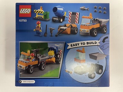 LEGO Road Repair Truck -City 10750 Juniors Construction Truck Cement Mixer  New