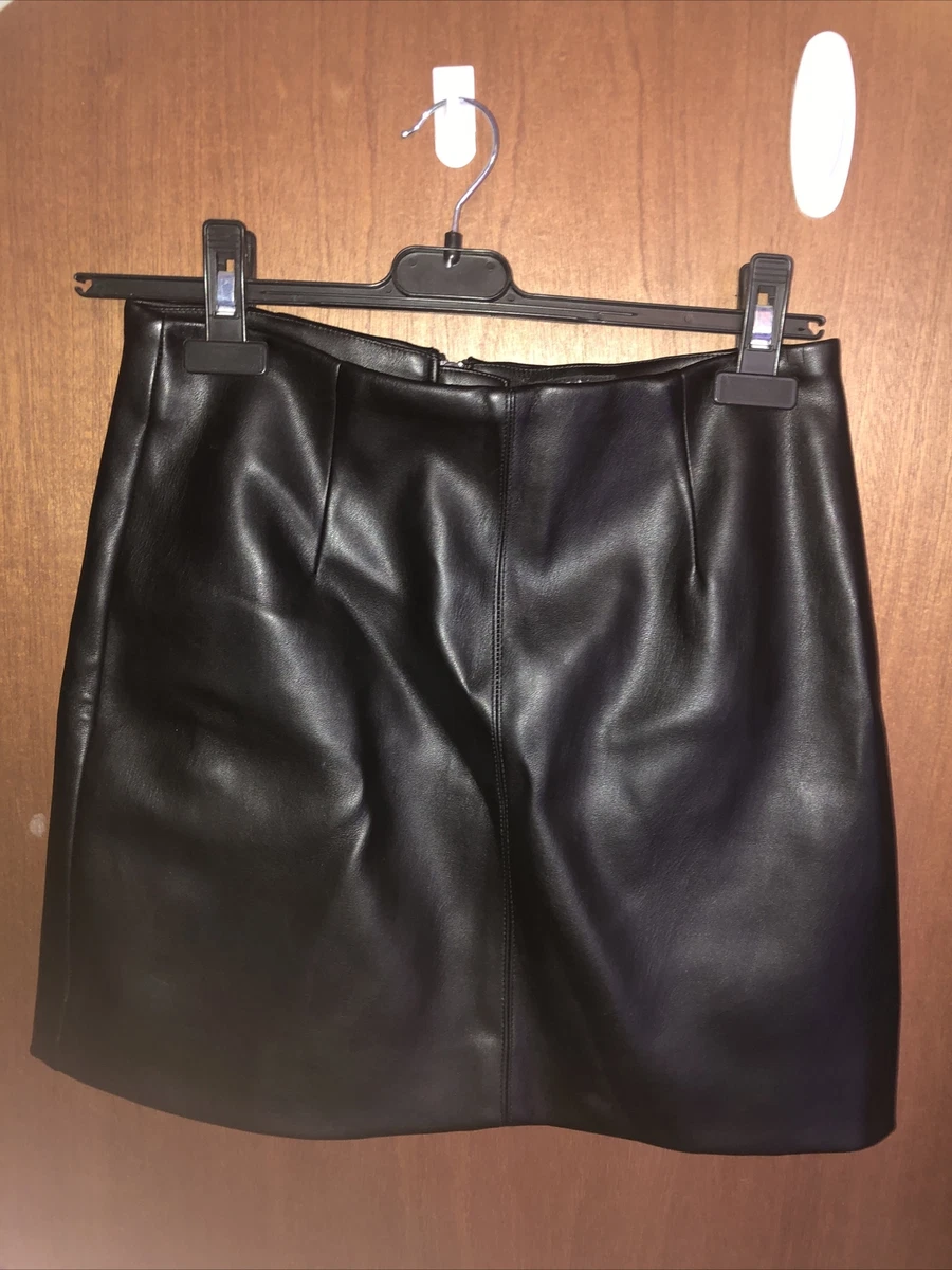 Burgundy leather top skirt miss selfridge
