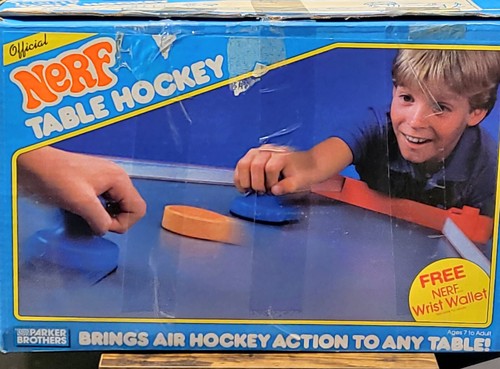 Vintage 1987 NERF Table Hockey Game by Parker Brothers  Complete in Original Box
