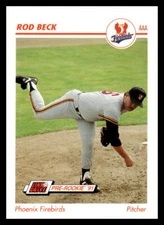 1991 Line Drive AAA #378 Rod Beck Phoenix Firebirds Baseball Card