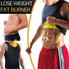 Men Sweat Vest Neoprene Sauna Shirt Body Shaper Waist Trainer Athletic Shapewear