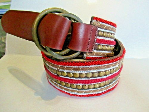 LUCKY BRAND Beaded Embellished Leather 