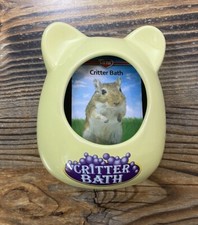 Kaytee Ceramic Critter Bath Yellow New For Hamsters Or Gerbils Dust Bath