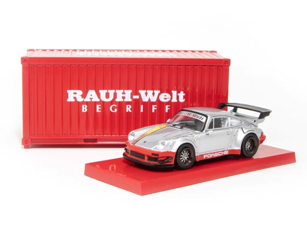 Tarmac Works 1:64 RWB Porsche 930 SIlver with Container China Special  Edition
