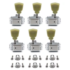 Vintage Guitar String Tuning Pegs Machine Heads Tulip Button 3L 3R for LP SG 