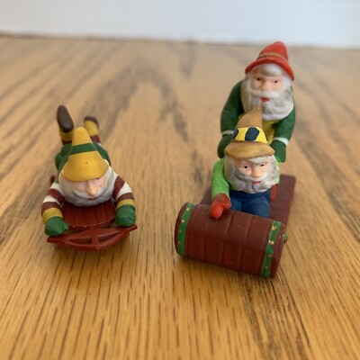 DEPT 56 HERITAGE VILLAGE Testing the Toys 2pc Village Accessories #56057