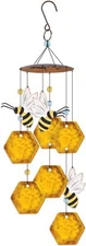 Sunset Vista Designs Country Garden Collection - Wind Chime, Honeybee Honeycomb