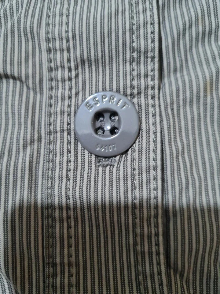 Ladies Skirt Esprit Size 8 Button Front Pockets Belt  A Line Grey 6028 - Image 4 of 4