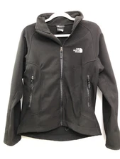 The North Face Summit Series Apex Soft Shell Jacket Black Windproof Womens Large