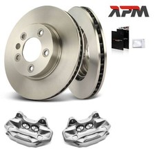 2x Bremssattel 2x Bremsscheiben Vorne Ø330mm für VW Touareg 7L6 7L7 7LA 7P5 7P6