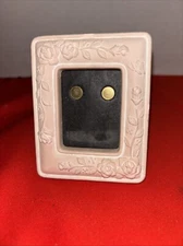 Vintage Mini Terracotta Ceramic Picture Frame Cream Beige For 2 X1.5” Picture