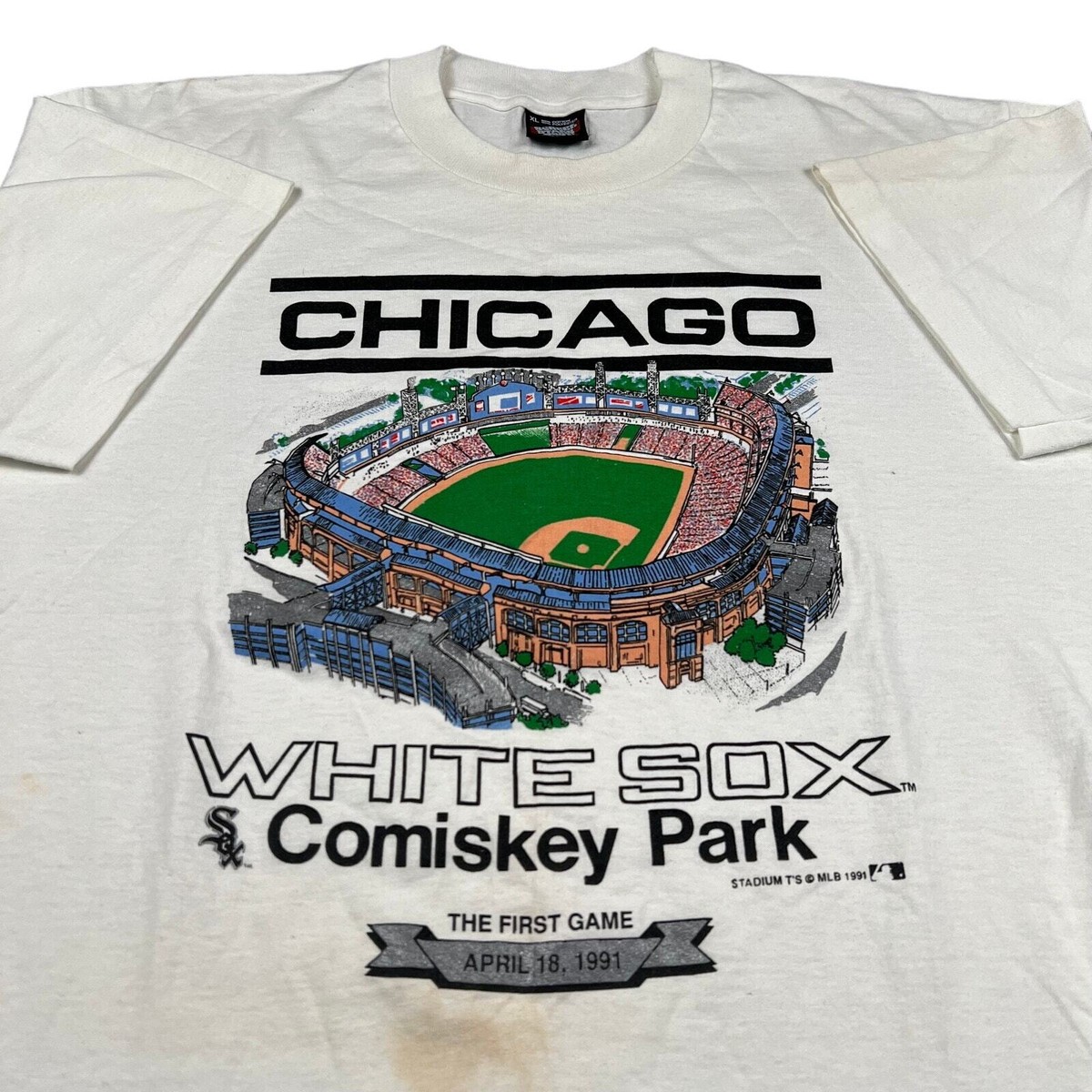 ☆New Era☆ MLB Chicago White Sox Striped T-Shirt White 1467 New Era MLB Chicago White Sox Stripe T-shirt, White | eBay
