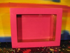 Hot Pink & Goldtone Chunky Standup Photo Frame