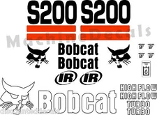 S200 repro decals / decal kit / sticker set US seller Free shipping fits bobcat