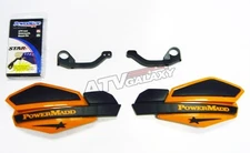Powermadd Star Series Handguards Hand Guards Black Orange Raptor 250 All Years