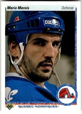 1990-91 Upper Deck #8 Mario Marois Quebec Nordiques NHL Hockey