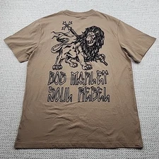Bob Marley Shoe Palace Soul Rebel T Shirt Mens L Embossed Logo On Back