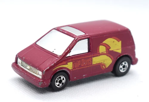 Hot Wheels Blackwall Flip Outs Red Van Capsider Ford Aerostar HK 1/64 VNTG Loose