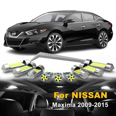 17x White Interior LED Light Bulbs Map Trunk For Nissan Maxima 2009-2015 +TOOL