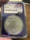 2023 American Silver Eagle MS-69 NGC Purple Core trader Bea