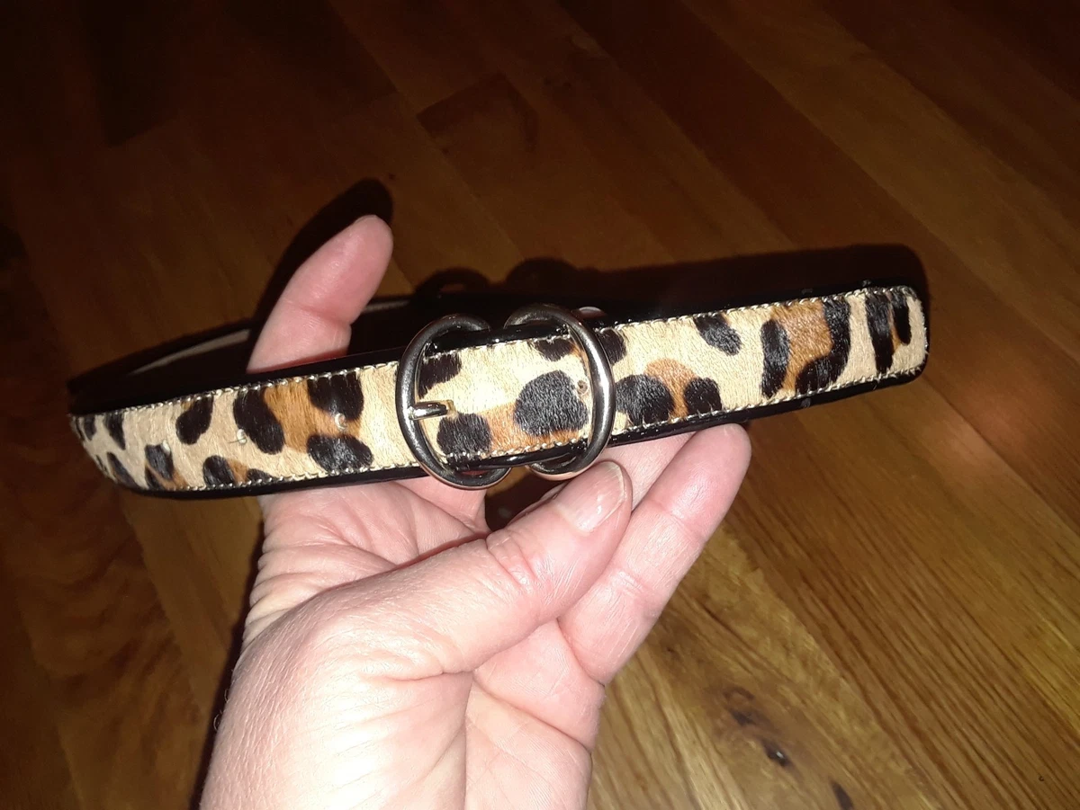 Talbots leather leopard animal print belt Talbots Leopard Animal Print Calf Hair Belt. | Mercari main image 2