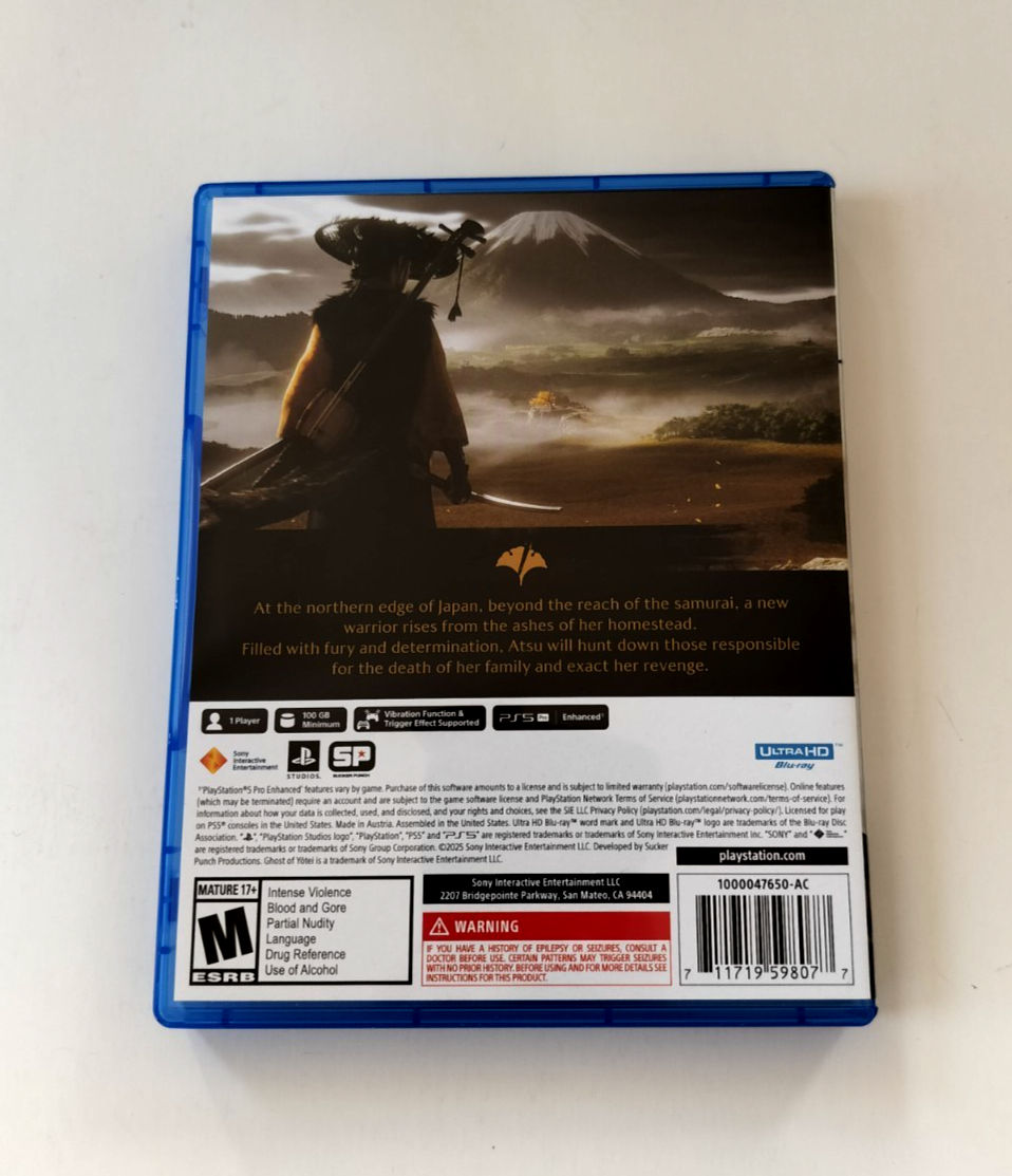 Replacement Case Only for Ghost of Yotei PlayStation 5 PS5