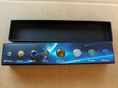 Natural Quartz Stone Sphere Planets of The Solar System Kids Crystal Gift