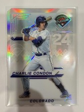 2025 Panini Prospect #153 Charlie Condon Holo Prospect Ticket Stub #/24