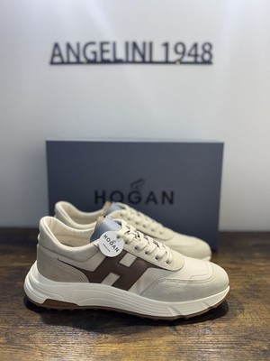 Hogan Hyperlight Sportschuhe Veloursleder Brown Ivory Memory Foam Eff ''