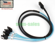 SFF-8087 Reverse 1M SAS Cable RAID cards SATA hard drive SAN/NAS backplanes