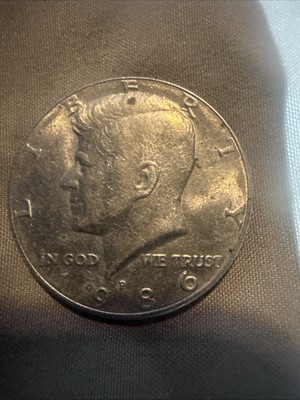 1986-P Kennedy Half Dollar Circulated Coin