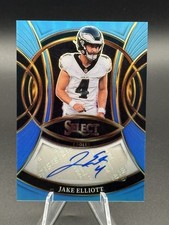 2025 Panini Select Football Blue Prizm Auto /49 Jake Elliott Philadelphia Eagles