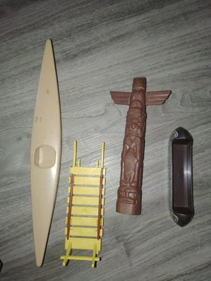 lot de pièces playmobil esquimaux / indien vintage eskimo - Photo 1/2