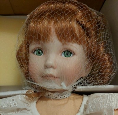ASHTON-DRAKE PUPPE Porzellan PEACHES AND CREAM Cm 40 1995 in Box Neu 1^