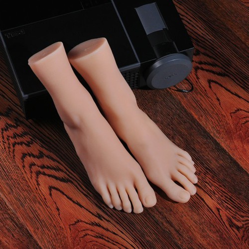 US 23,8cm Silikonfüße weibliche Schaufensterpuppe Füße Schuhe Display Modell Fuß weich - Bild 11 von 17