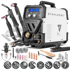STAHLWERK Schweißgerät 6 in 1 CTM-416 Puls Pro – WIG, MIG/MAG, ARC/MMA, FLUX,CUT
