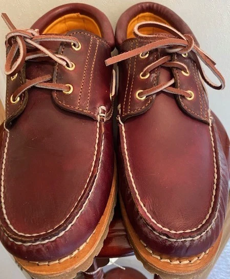 Mocasines Timberland clásicos para hombre auténticos cosidos a mano borgoña grano completo 13 Foto 4 de 4