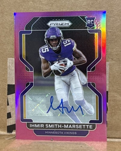 2021 Panini Prizm - Rookie Ihmir Smith-Marsette #372 Pink Prizm (RC) Autograph