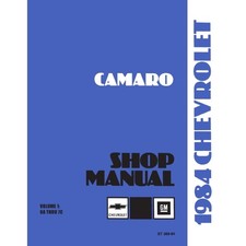 1984 Chevrolet Camaro Shop Manual 1984 Chevrolet Camaro Shop Manual